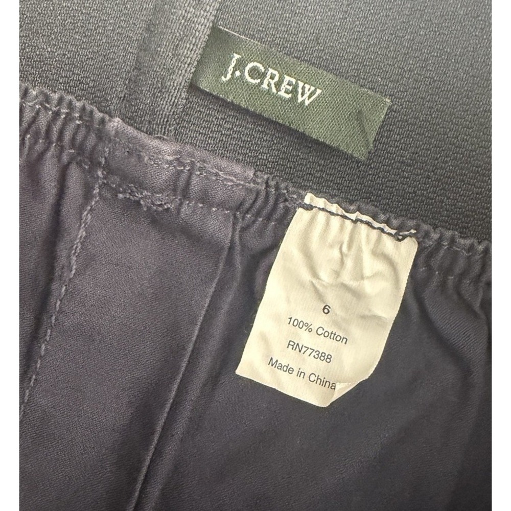 J.Crew Womens Size 6 Navy Mini Skirt 100% Cotton Classic School Work Office - Picture 5 of 6